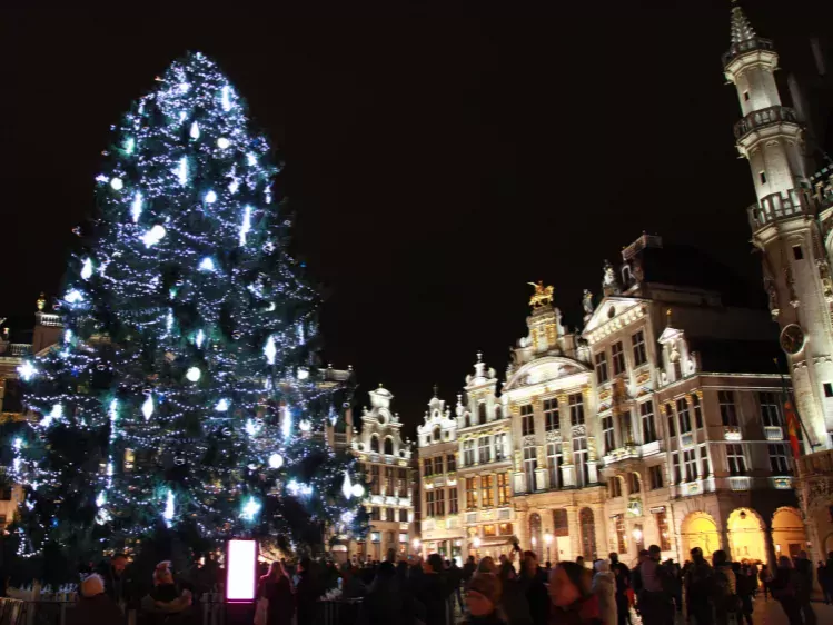 Kerstmarkt Brussel, België