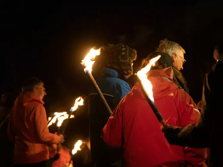 Fakkelwandeling van Oad in Nassereith
