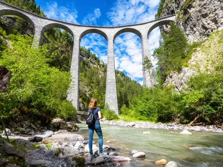 Landwasser Viaduct in Filisur