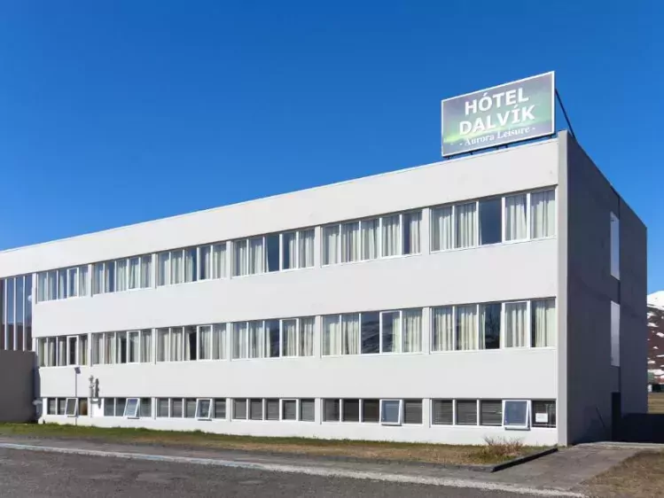 Vooraanzicht van Hótel Dalvík in Dalvík