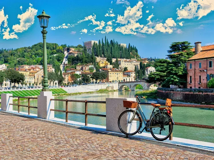 Fiets in Verona in Italië
