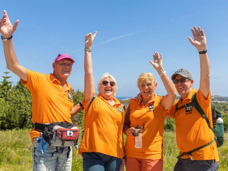 Wandelaars bij de Wandel 4-daagse in Mallorca