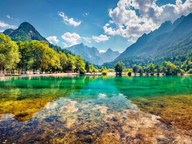 Gozd Martuljek Jasna meer