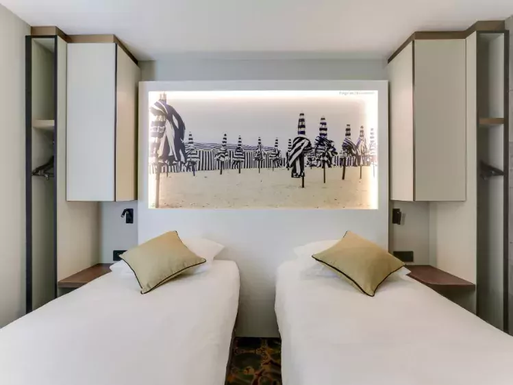 Brit Hotel Caen - Mémorial - Voorbeeldkamer (twin)