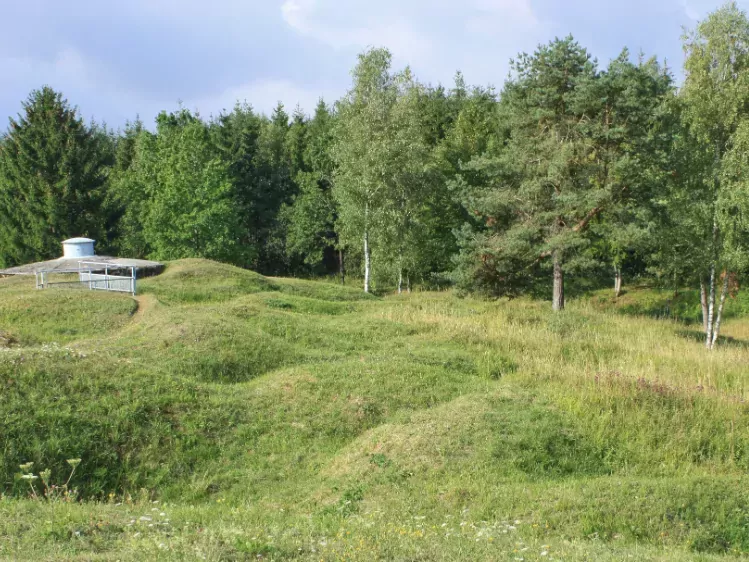 Landschap na de eerste Wereldoorlog in Verdun