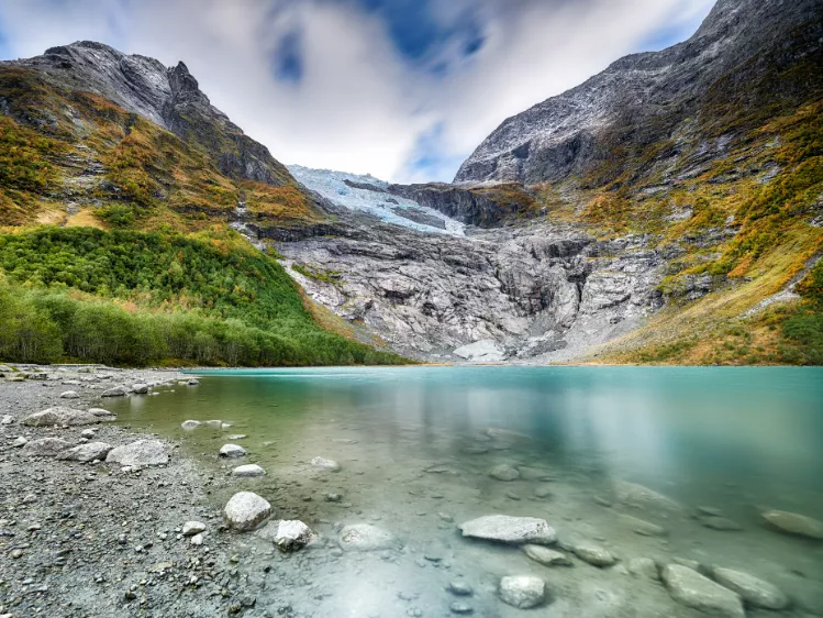 Gletsjer Jostedalsbreen in Noorwegen