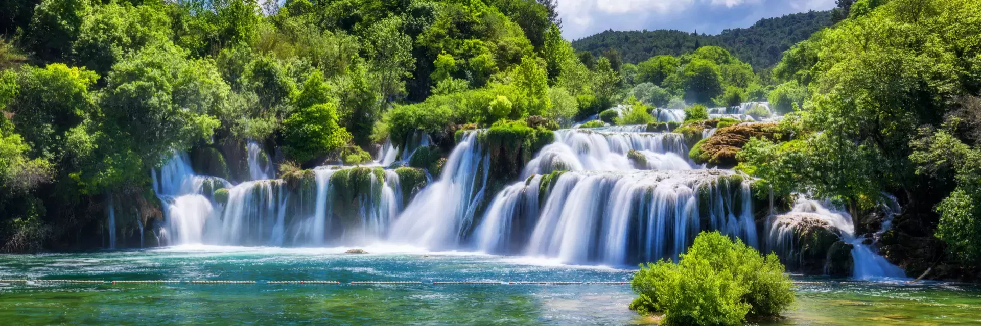 Waterval in Krka Nationaal Park in Kroatië