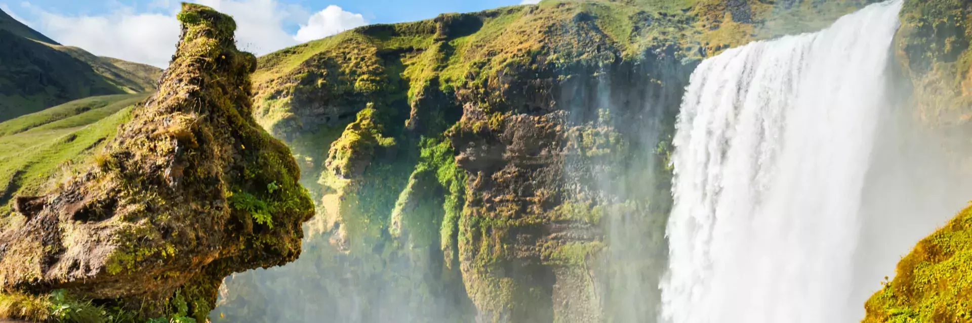 Skogafoss-waterval in IJsland