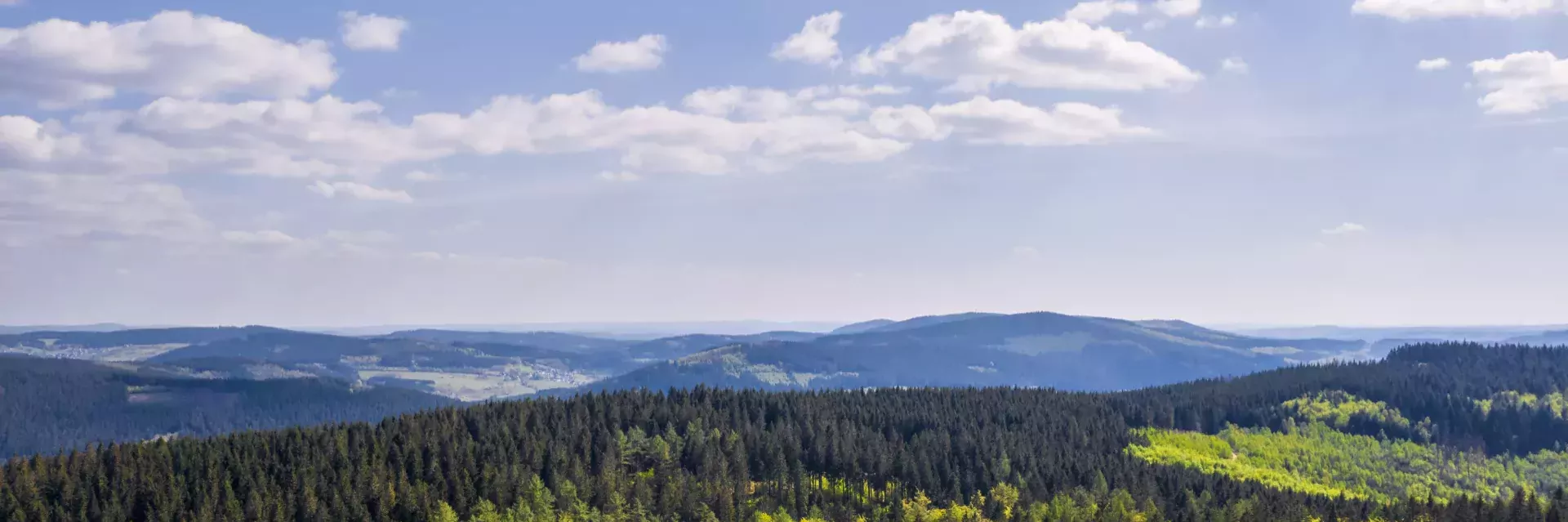 Heuvellandschap Sauerland in Duitsland