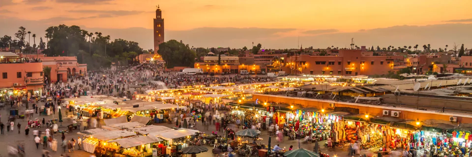 MA-Marrakesh-Djemaa sel-Fna marktplein