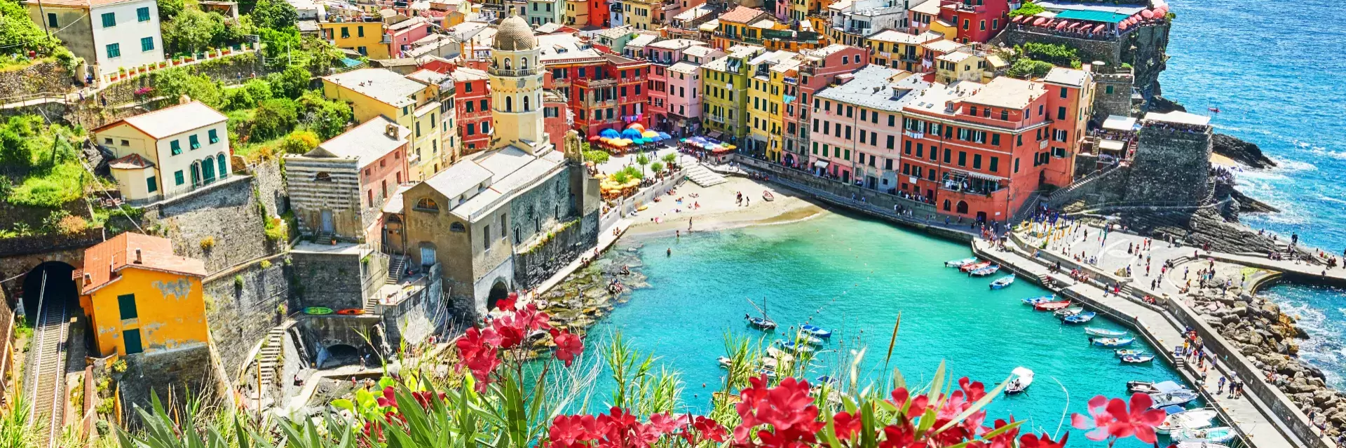 Zomer in Cinque Terre in Italië