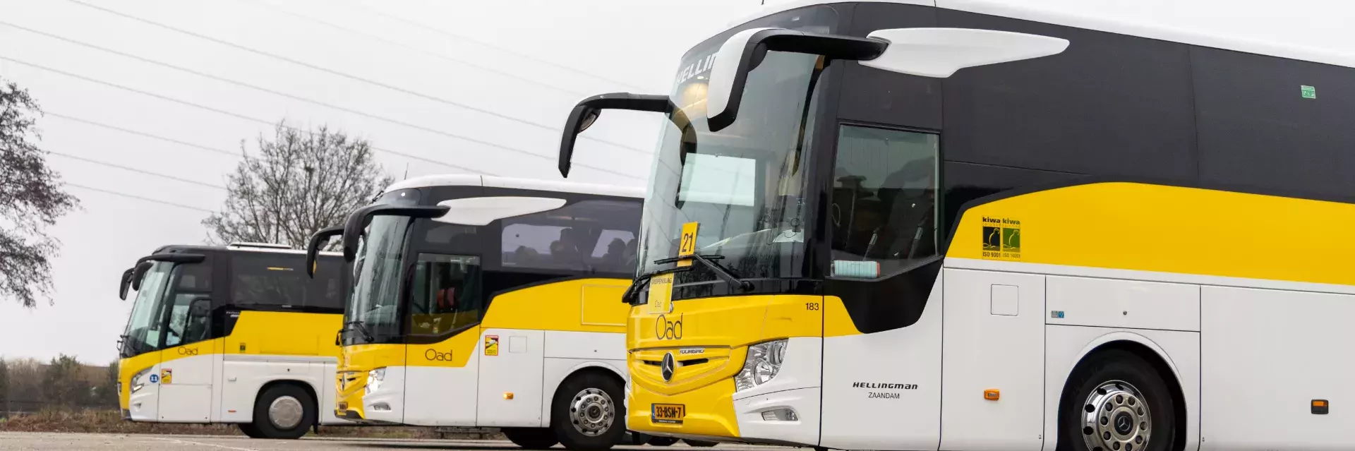 Oad Comfort Class bussen op overstappunt in Didam