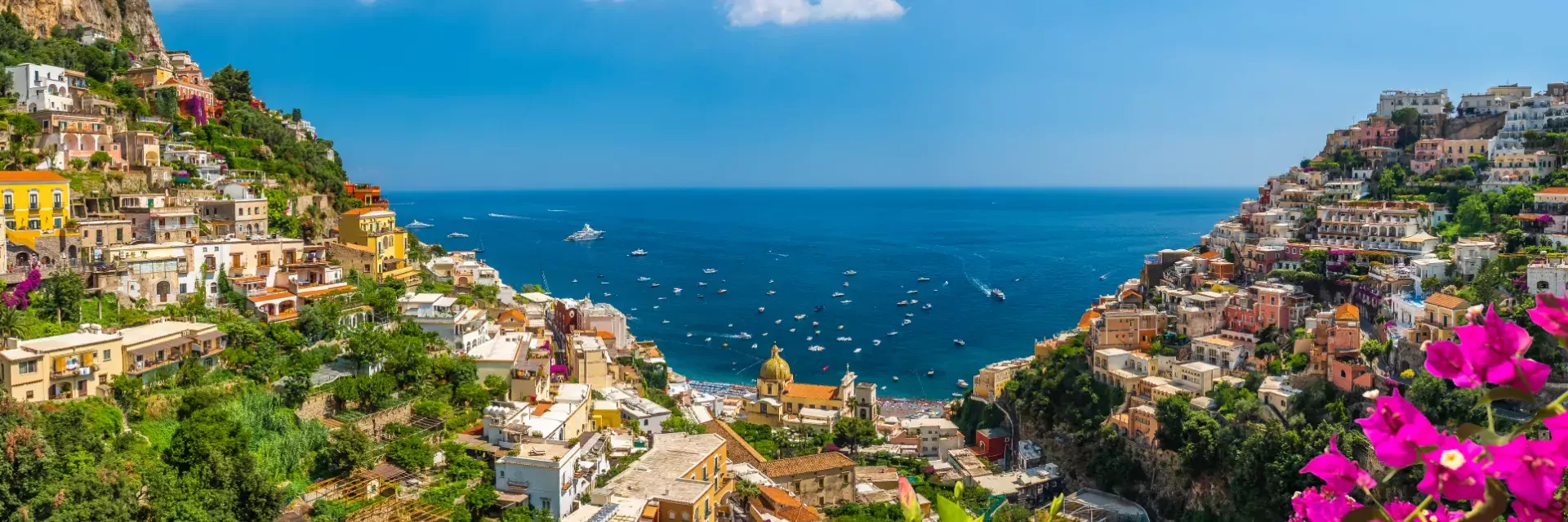 Italië, Amalfikust, Positano zee