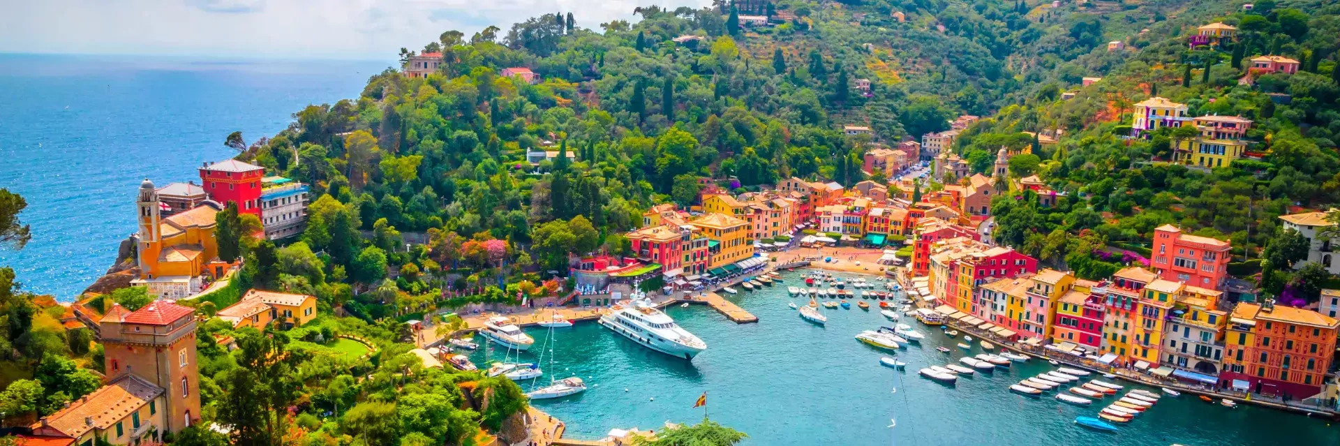 Italië, Bloemenrivièra, Portofino haven