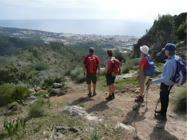 Uitkijken over Marbella