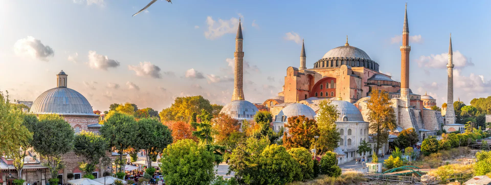 Prachtig uitzicht op de Hagia Sophia in Istanbul, Turkije