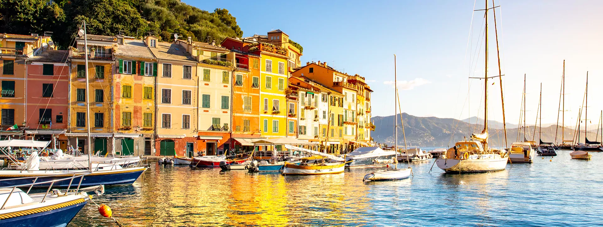 Italie Toscane gekleurde huisje in Portofino