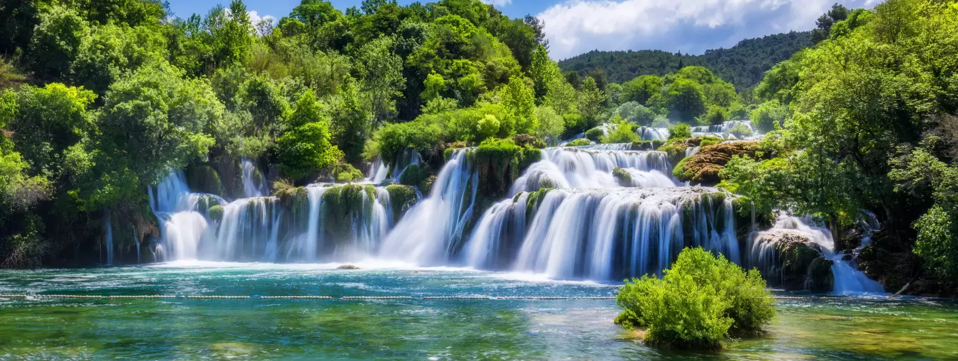 Waterval in Krka Nationaal Park in Kroatië