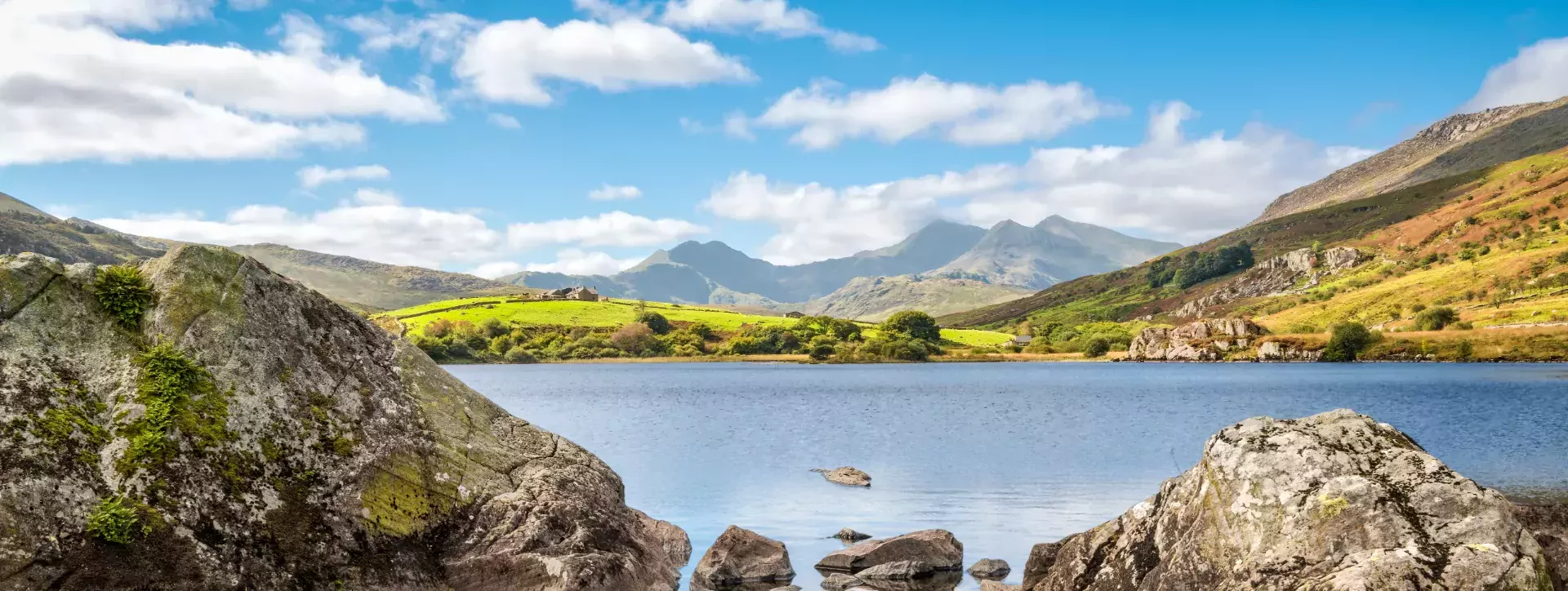 Llynnau Mymbyr meer in Snowdonia National Park in Wales