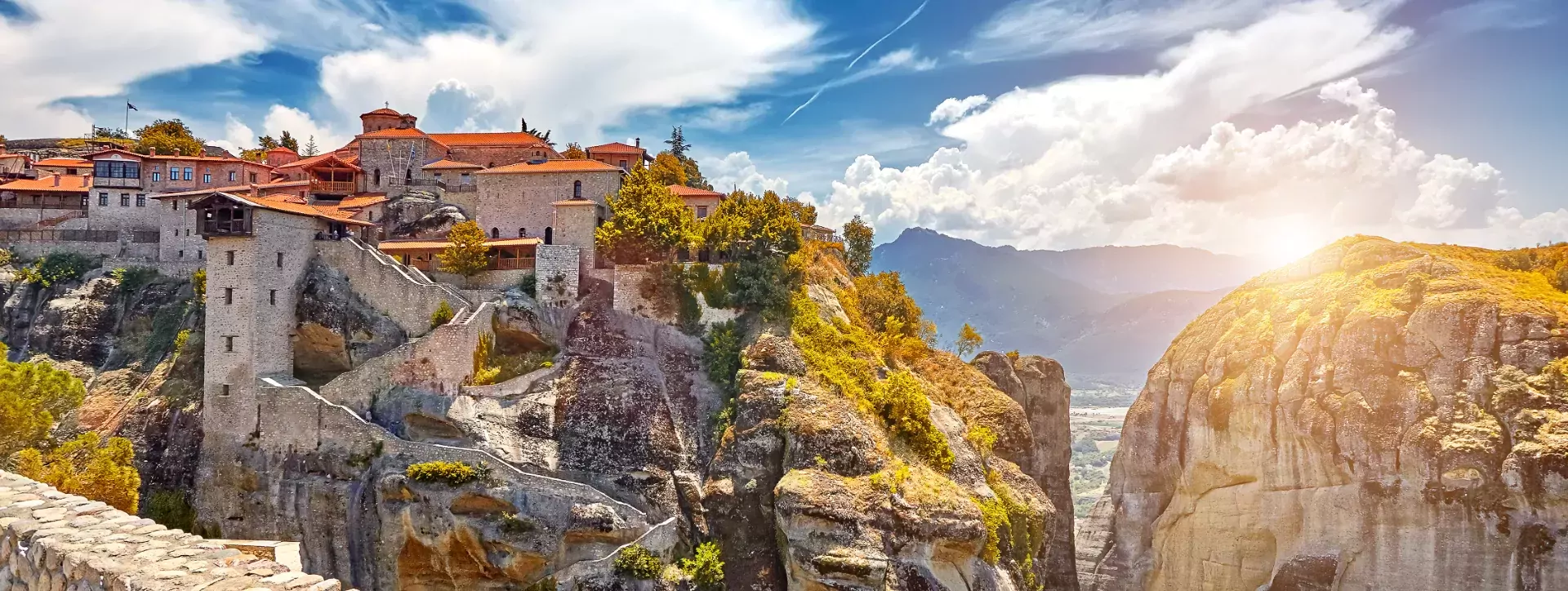 Meteora klooster op de rots bij Kalambaka in Griekenland