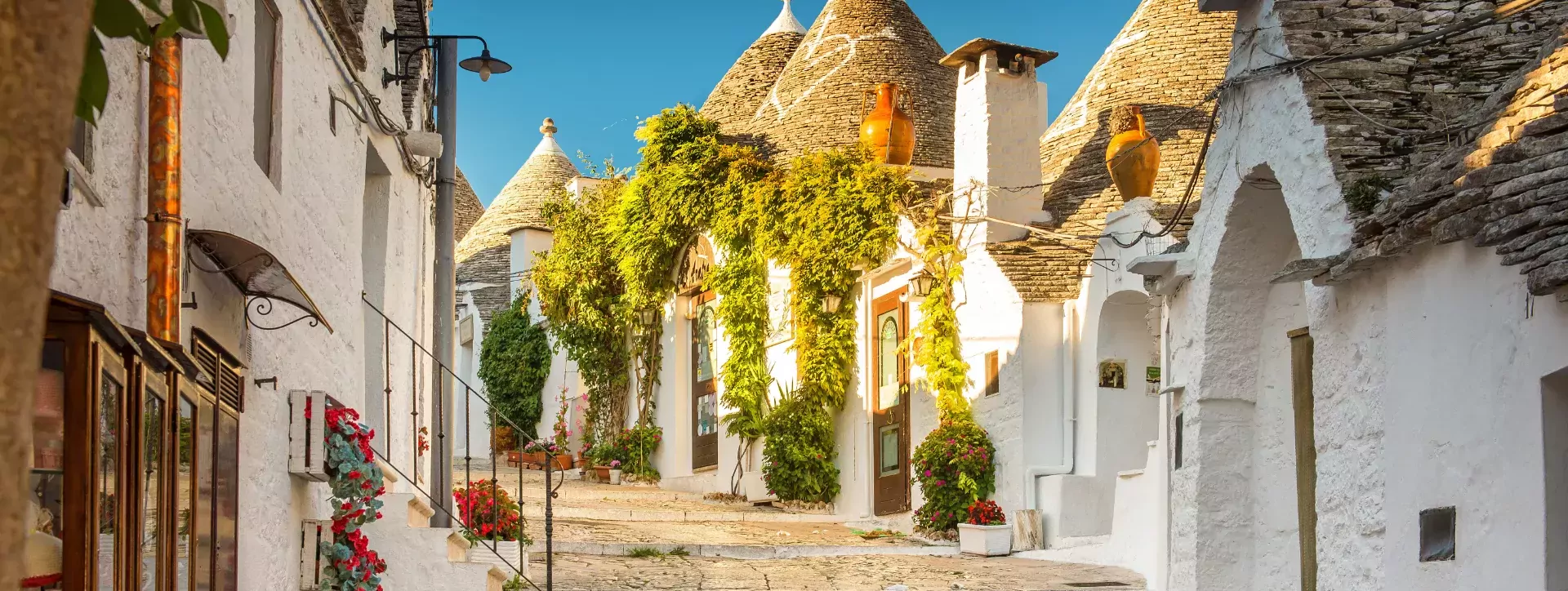 Alberobello trulli huisjes in Puglia in Italië