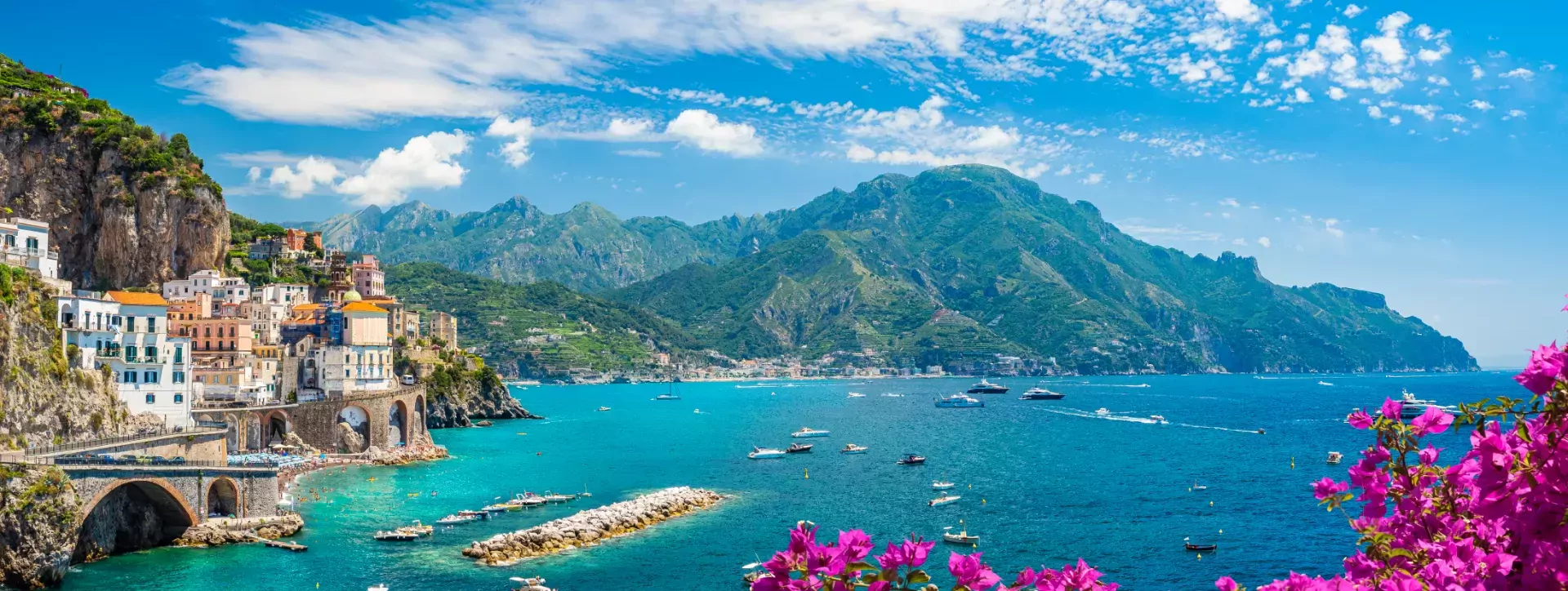 Kust van Amalfi in Italië