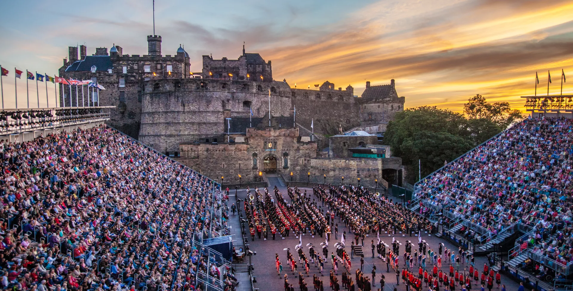 Schotland Edinburgh Royal Military Tattoo muziekreis