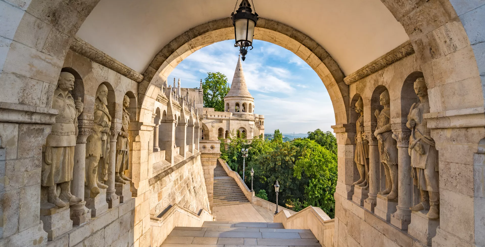 Hongarije, Boedapest, Fisherman Bastion Gate