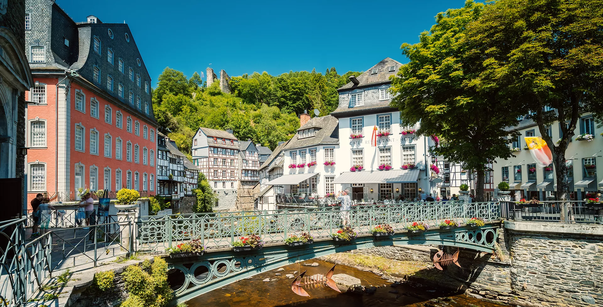 Duitsland stadsaanzicht Monschau