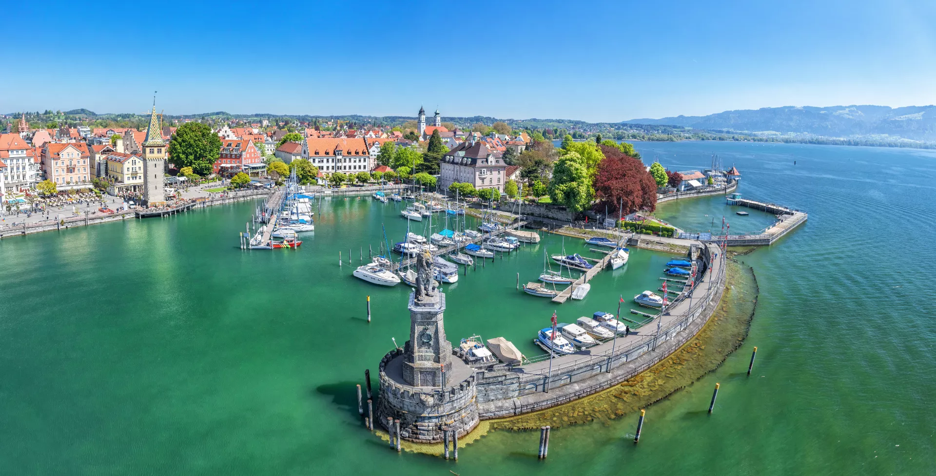 Lindau haven, Bodensee, Beieren, Duitsland