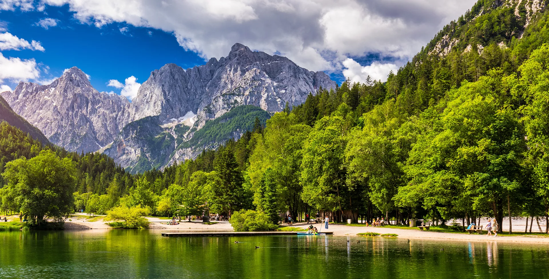 Slovenië Meer van Jasna in het Triglav national park