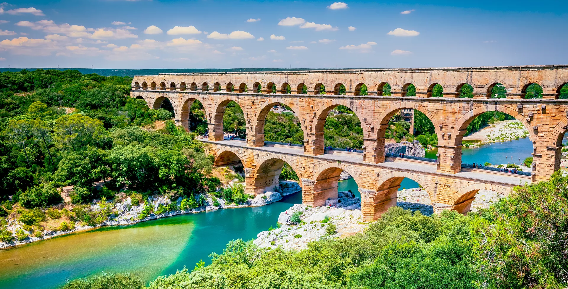 Frankrijk Pont du Gard in de Provence