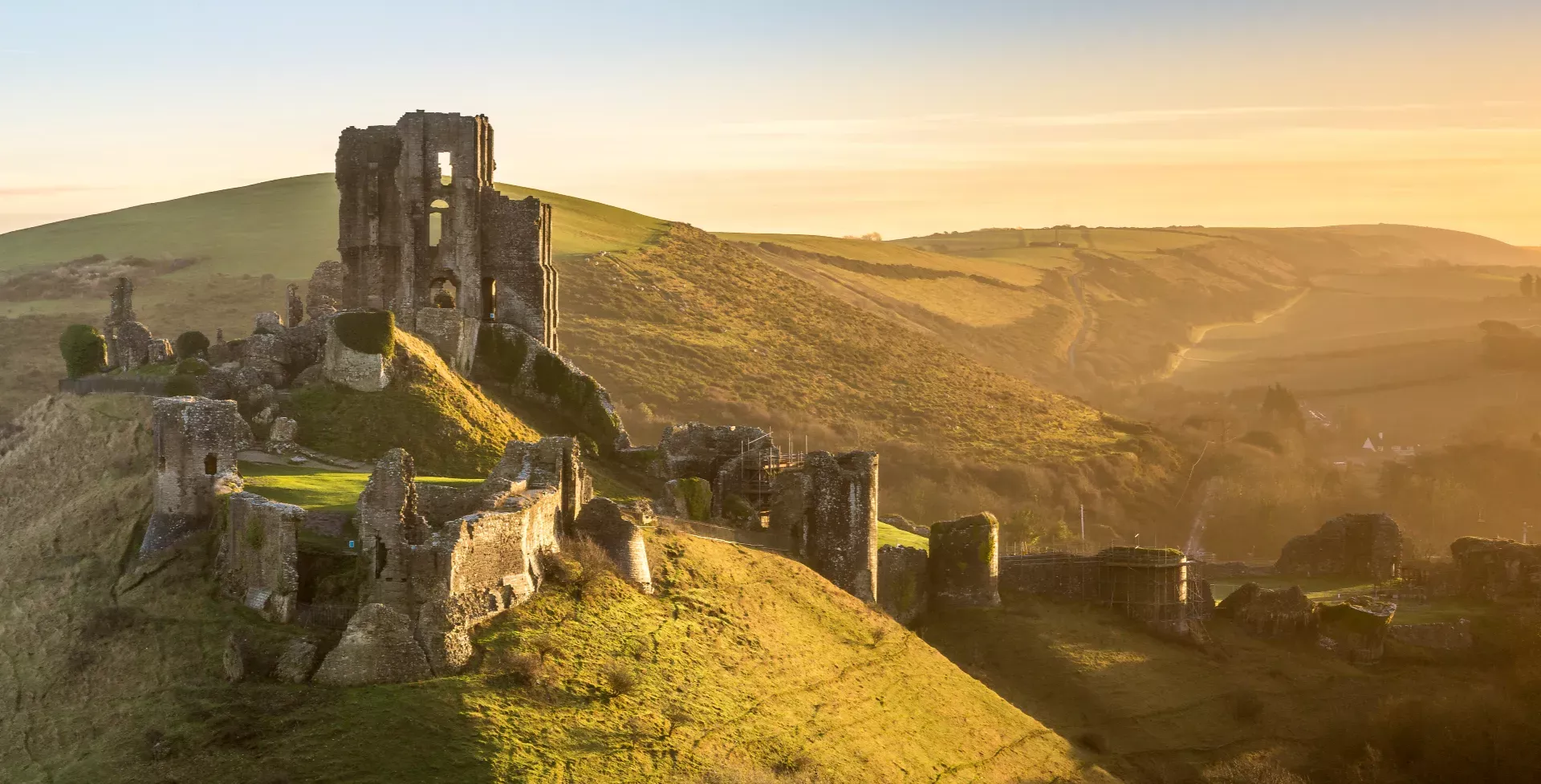 Corfe Castle, Dorset, England shutterstock_1234308439 (1).webp