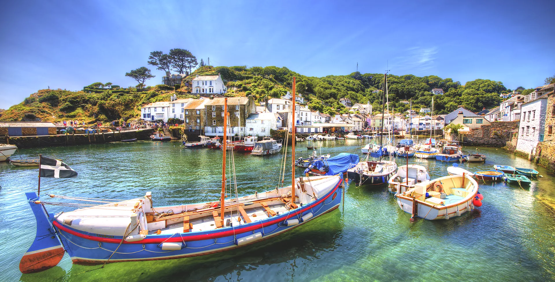 Engeland-Cornwall haven van Polperro