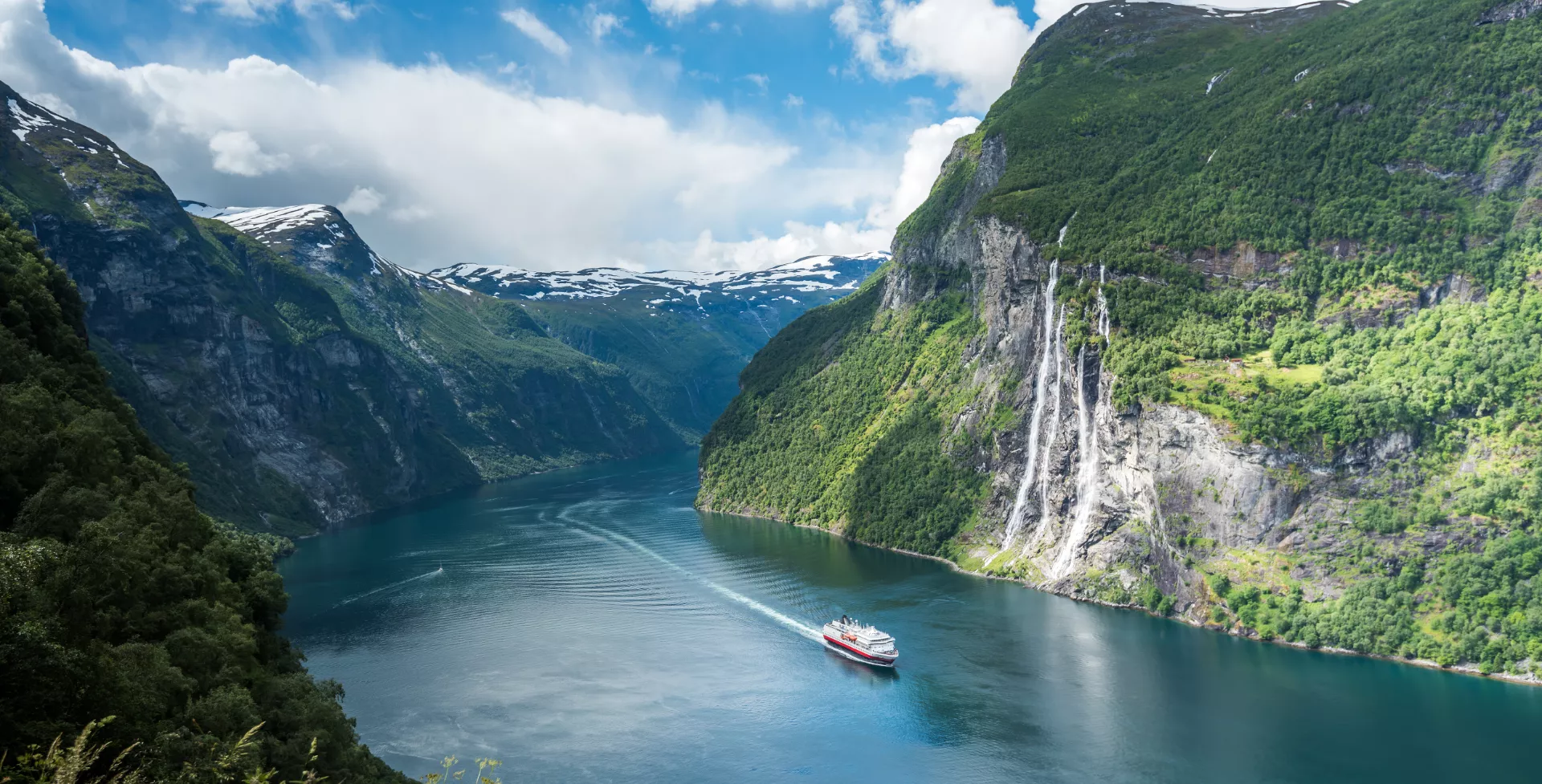 Geirangerfjord in Fjordenland, Noorwegen