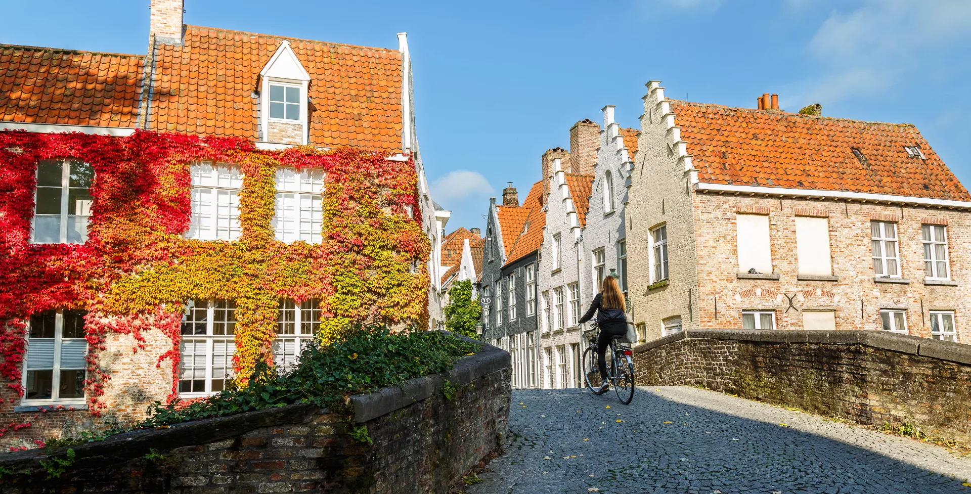 Fietsen in Brugge, België