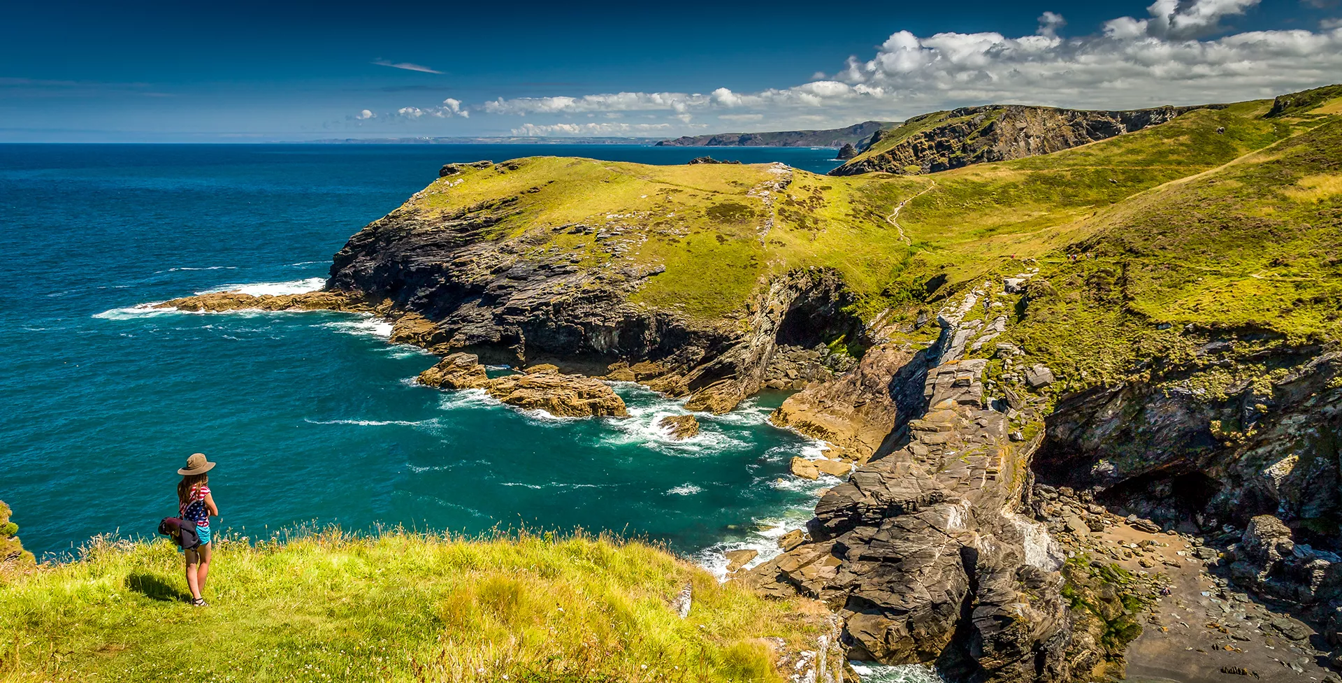 Engeland Cornwall kust bij Tintagel Castle