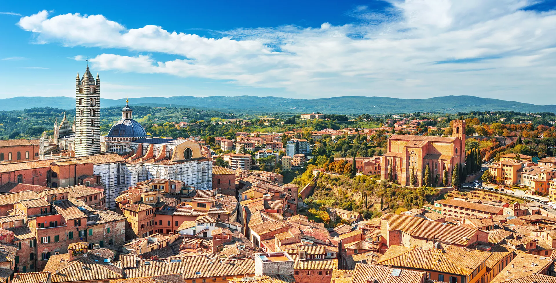 Italie overzicht van Siena
