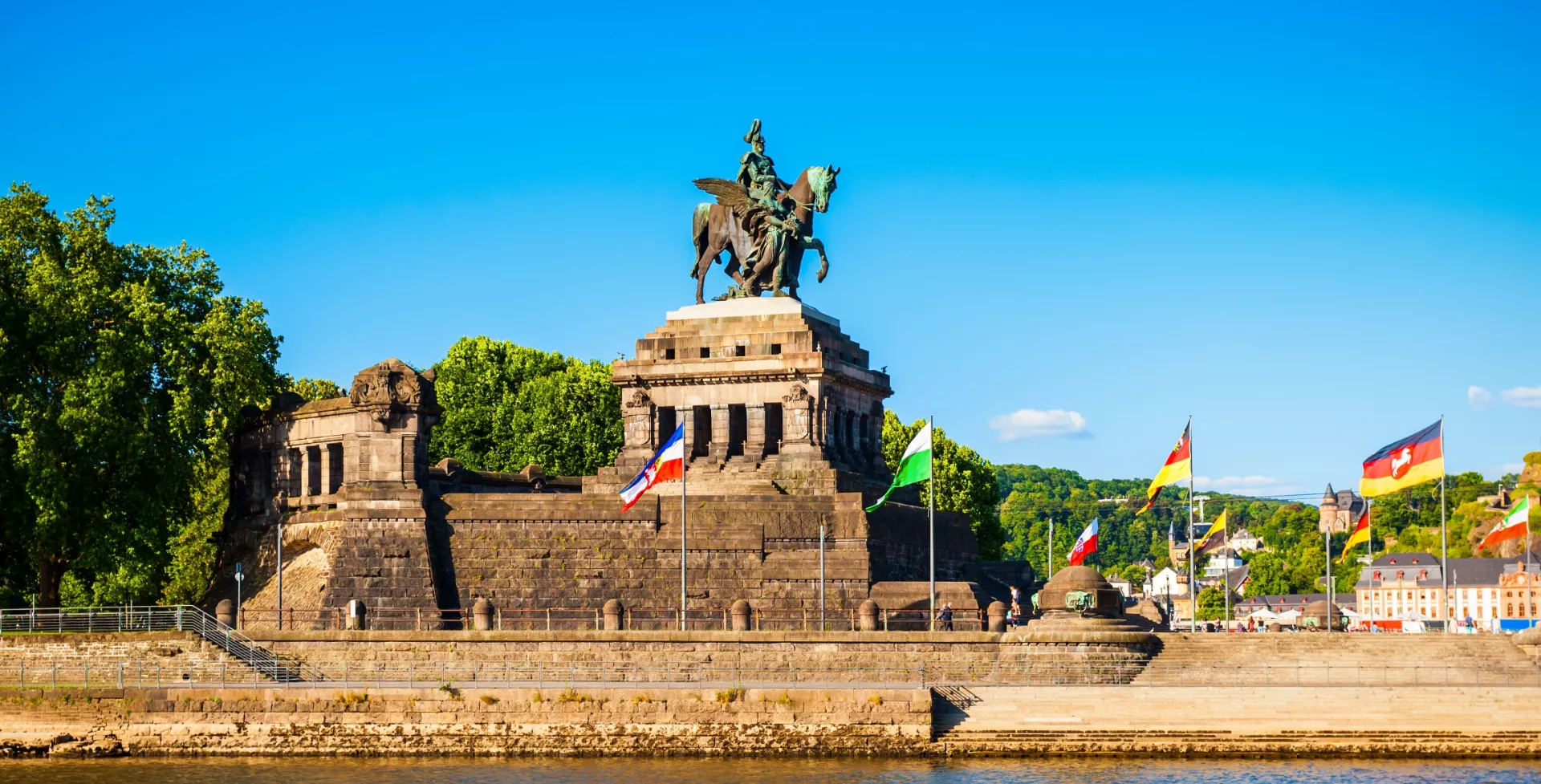 De Duitse Ecke bij Koblenz 1920 x 977