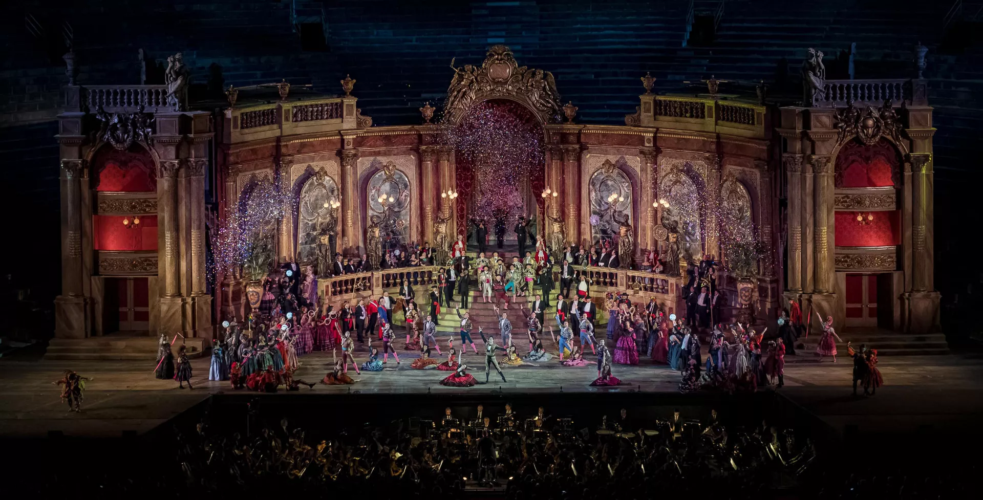 Opera Arena in Verona, Italië Muziekreis