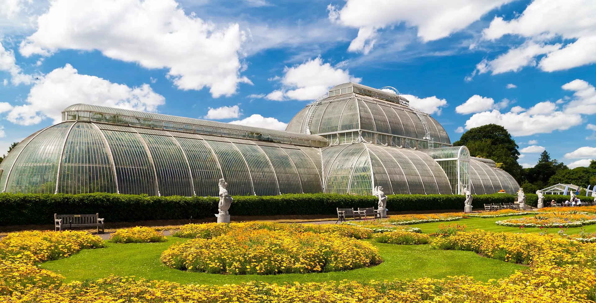 Greenhouse tuin in Kew Gardens in Londen, Engeland