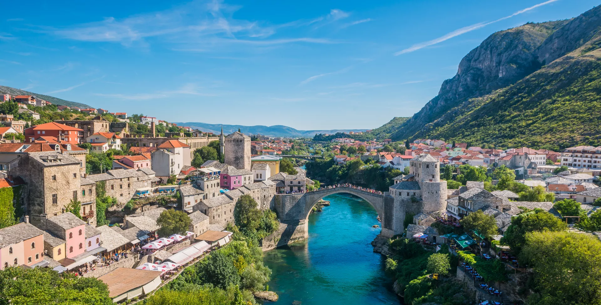 Kroatië, Mostar, Stari Most oude brug