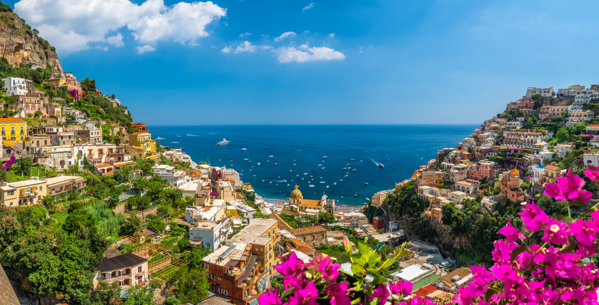 Italië, Amalfikust, Positano zee