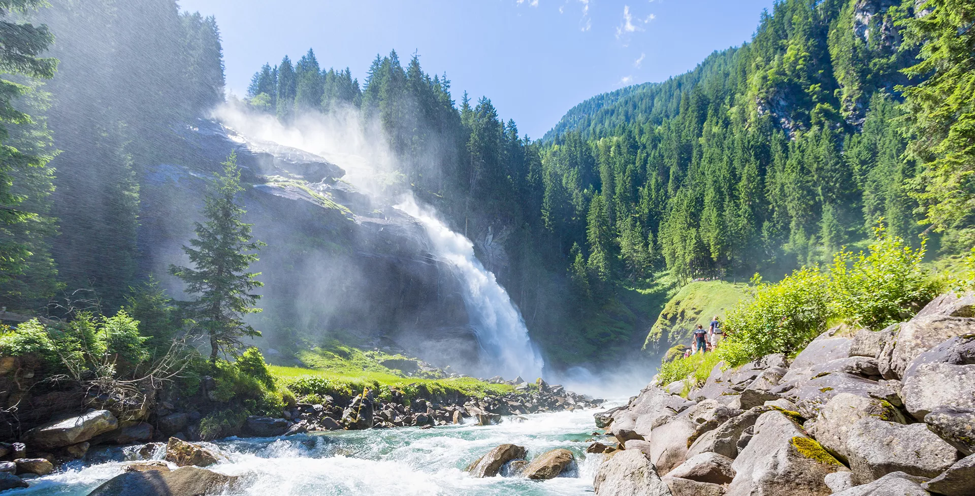 Oostenrijk Salzburg, The Krimml Waterfalls, Hohe Tauern National Park
